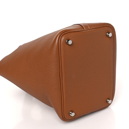 Hermes Taurillon Clemence Picotin Lock 18 PM Gold 9 of 13