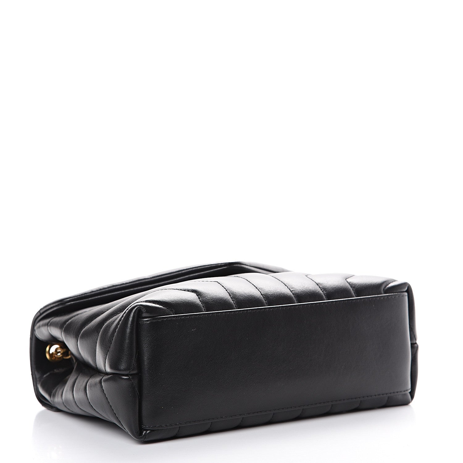 Saint Laurent Calfskin Y Quilted Monogram Small Loulou Chain Satchel Black 3 of 10