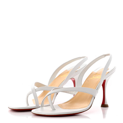 Christian Louboutin Kid Taralita 85 Thong Sandals 41.5 White 3 of 10