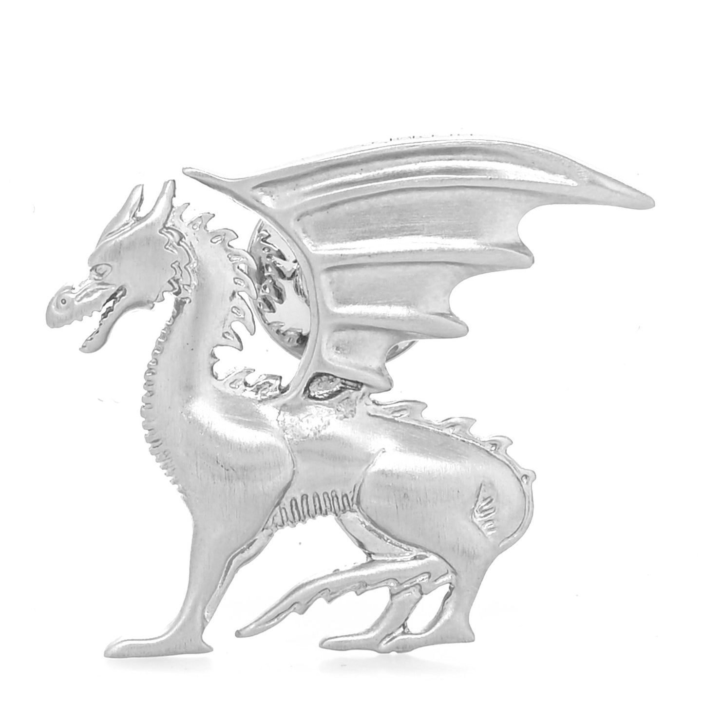 Palladium Dragon Brooch