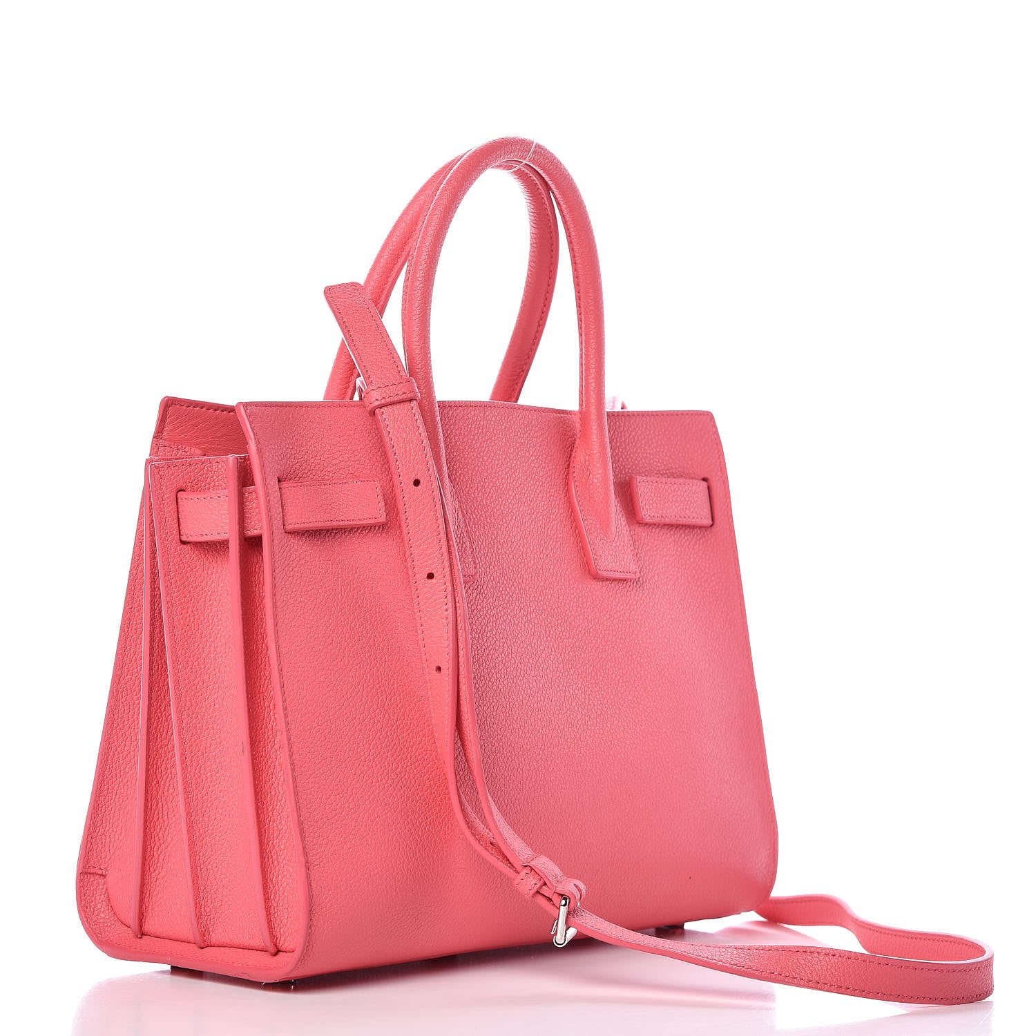 Saint Laurent Grained Calfskin Baby Sac De Jour Rose Clair 3 of 14
