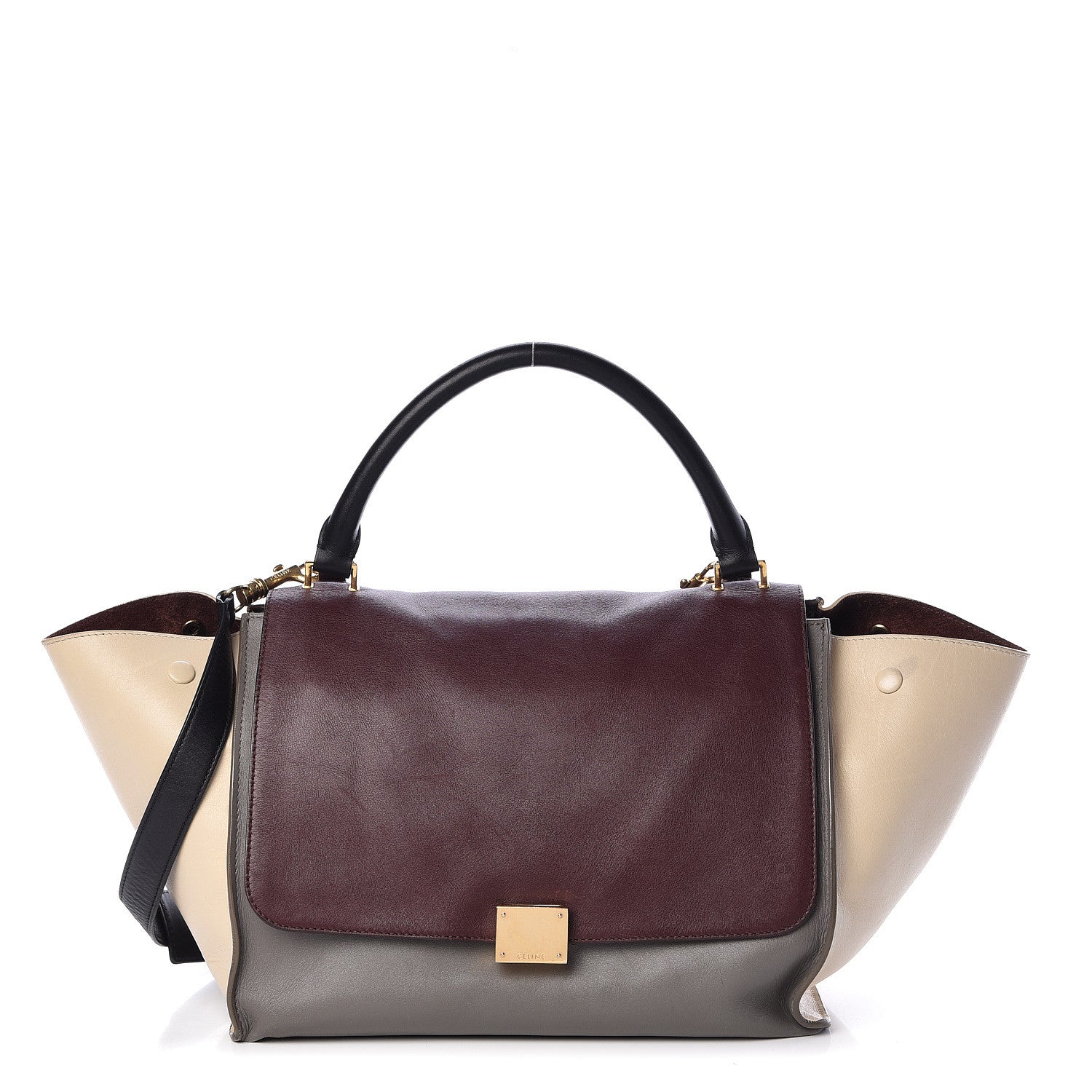 Celine Smooth Calfskin Medium Tri-Color Trapeze 1 of 11