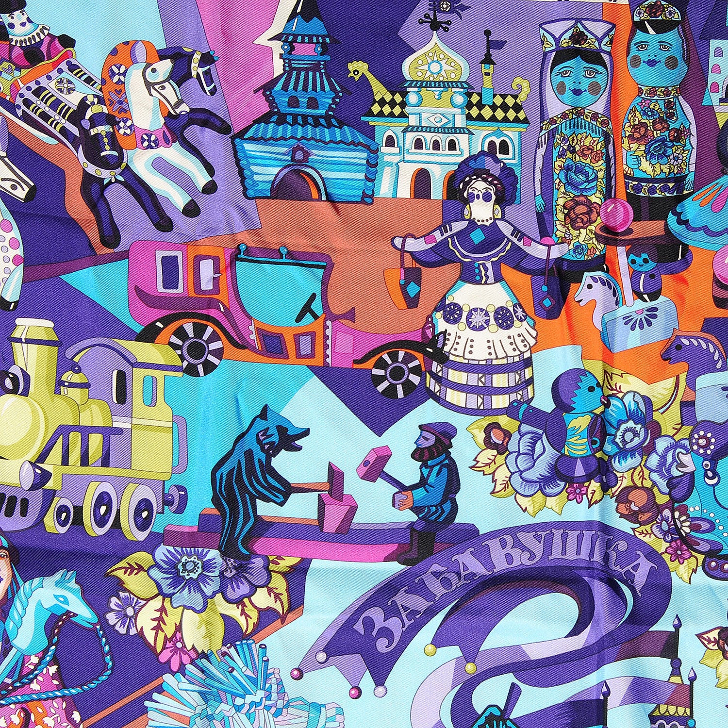 Hermes Silk Zabavushka Scarf 90 7 of 12