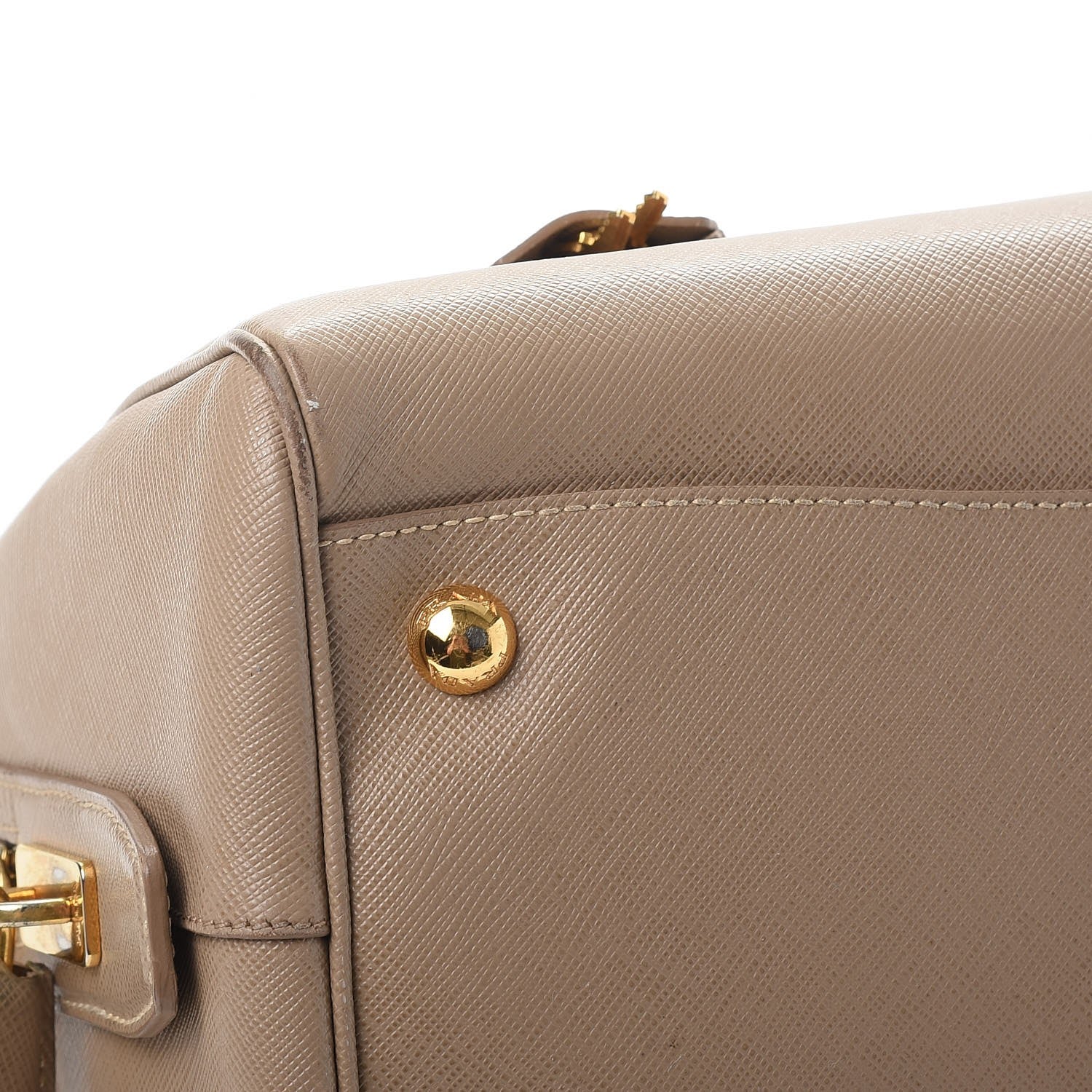 Prada Saffiano Lux Bowler Argilla 14 of 17