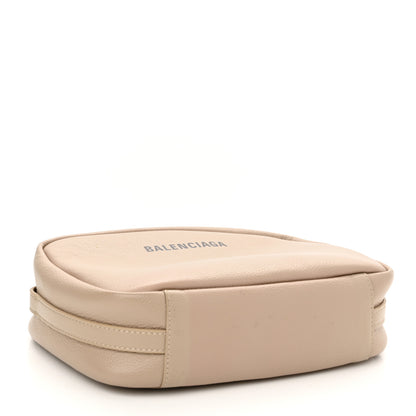 Balenciaga Calfskin Logo M Everyday Camera Bag Beige 4 of 9
