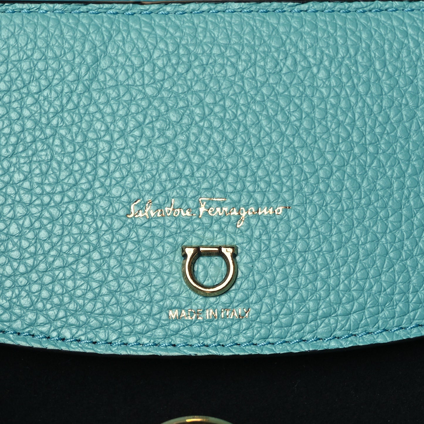 Calfskin Travel Tote Tyrone Turquoise