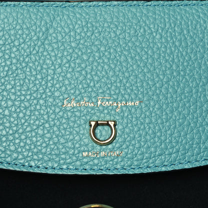 Salvatore Ferragamo Calfskin Travel Tote Tyrone Turquoise 7 of 11