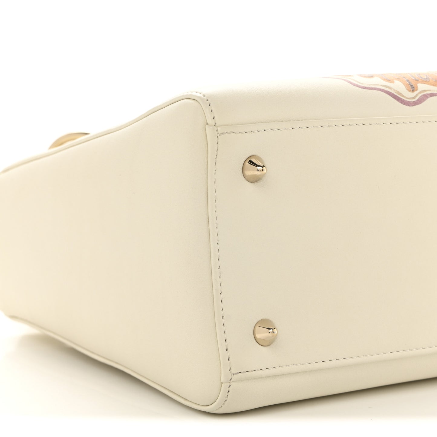 Calfskin Niki De Saint Phalle Amour Medium Lady Dior Off White