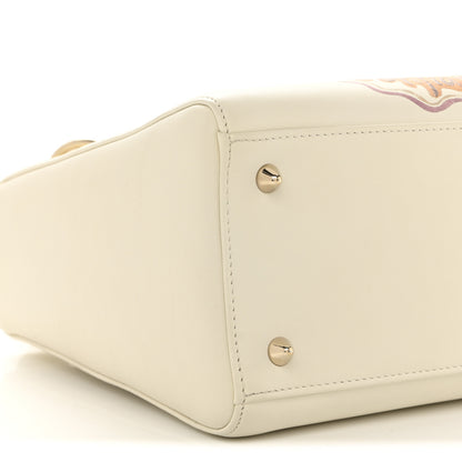 Christian Dior Calfskin Niki De Saint Phalle Amour Medium Lady Dior Off White 9 of 13