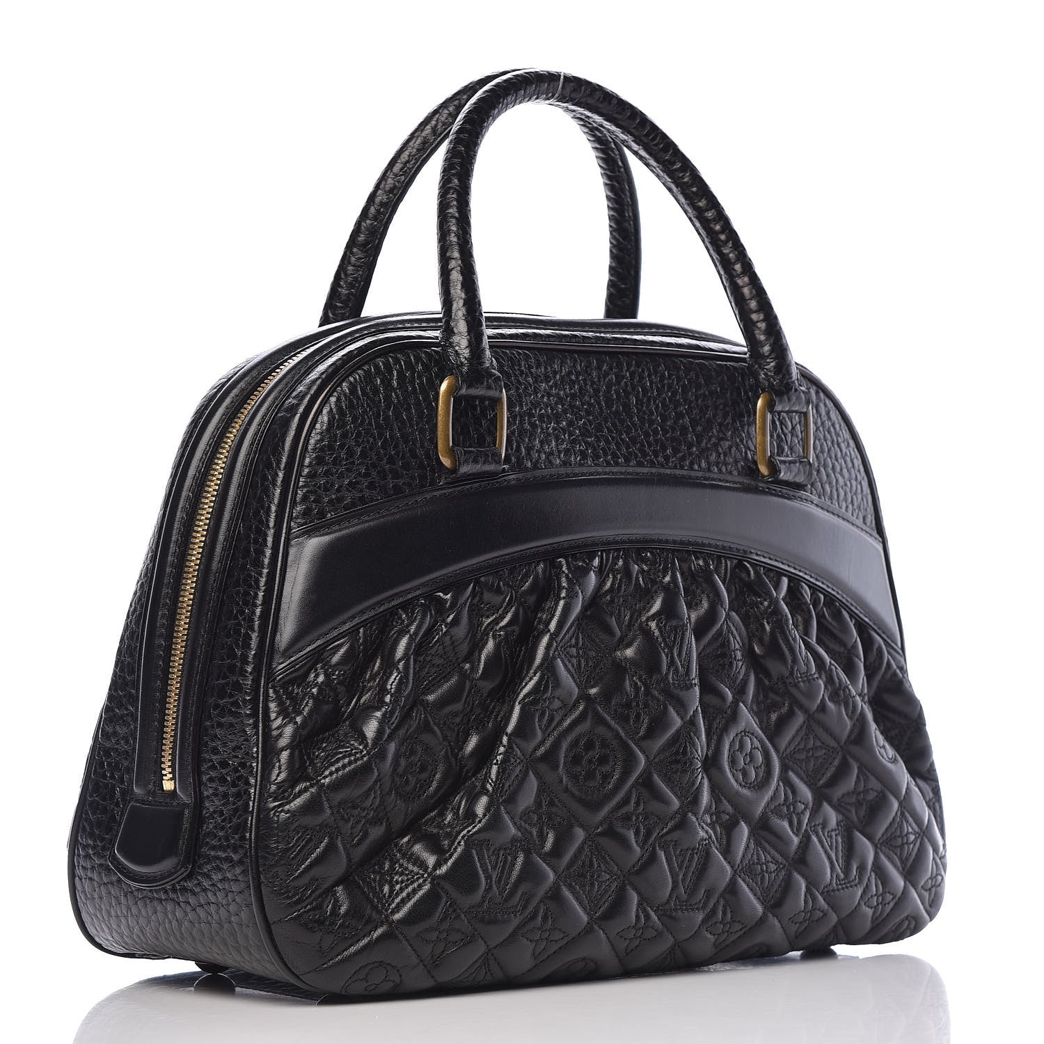 Louis Vuitton Lambskin Vienna Mizi Black 3 of 9