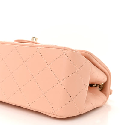 Chanel Lambskin Quilted Mini Square Flap Light Pink 10 of 11