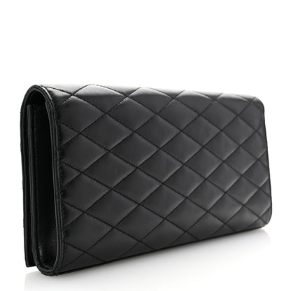 Saint Laurent Lambskin Quilted Kate Clutch Black 3 of 9