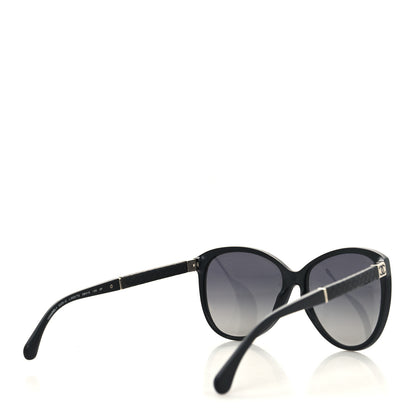 Chanel Lambskin Quilted Acetate CC Sunglasses 5225-Q Black 4 of 7