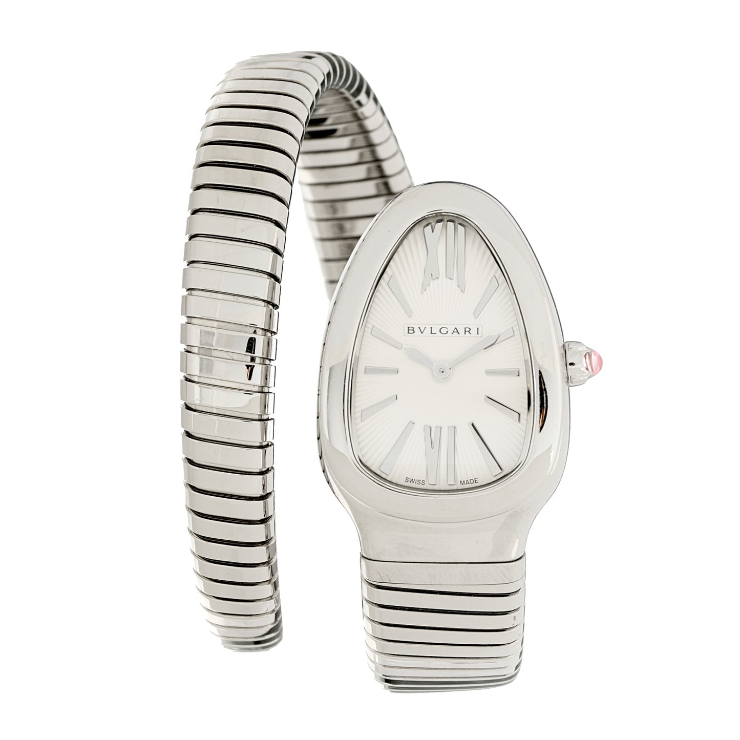 Stainless Steel 35mm Serpenti Tubogas Quartz Watch