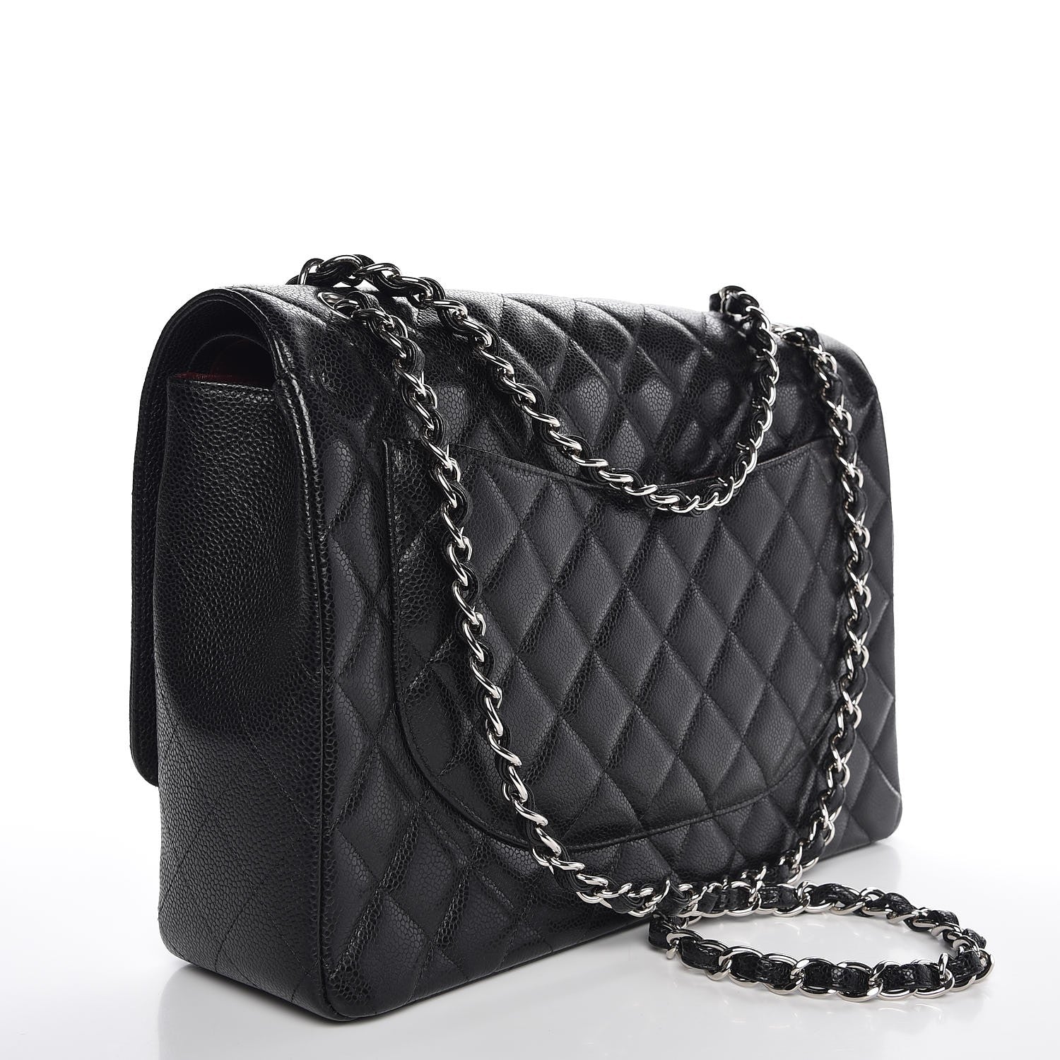 Chanel Caviar Quilted Maxi Double Flap Black 3 of 8