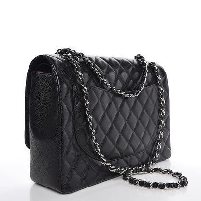 Chanel Caviar Quilted Maxi Double Flap Black 3 of 8