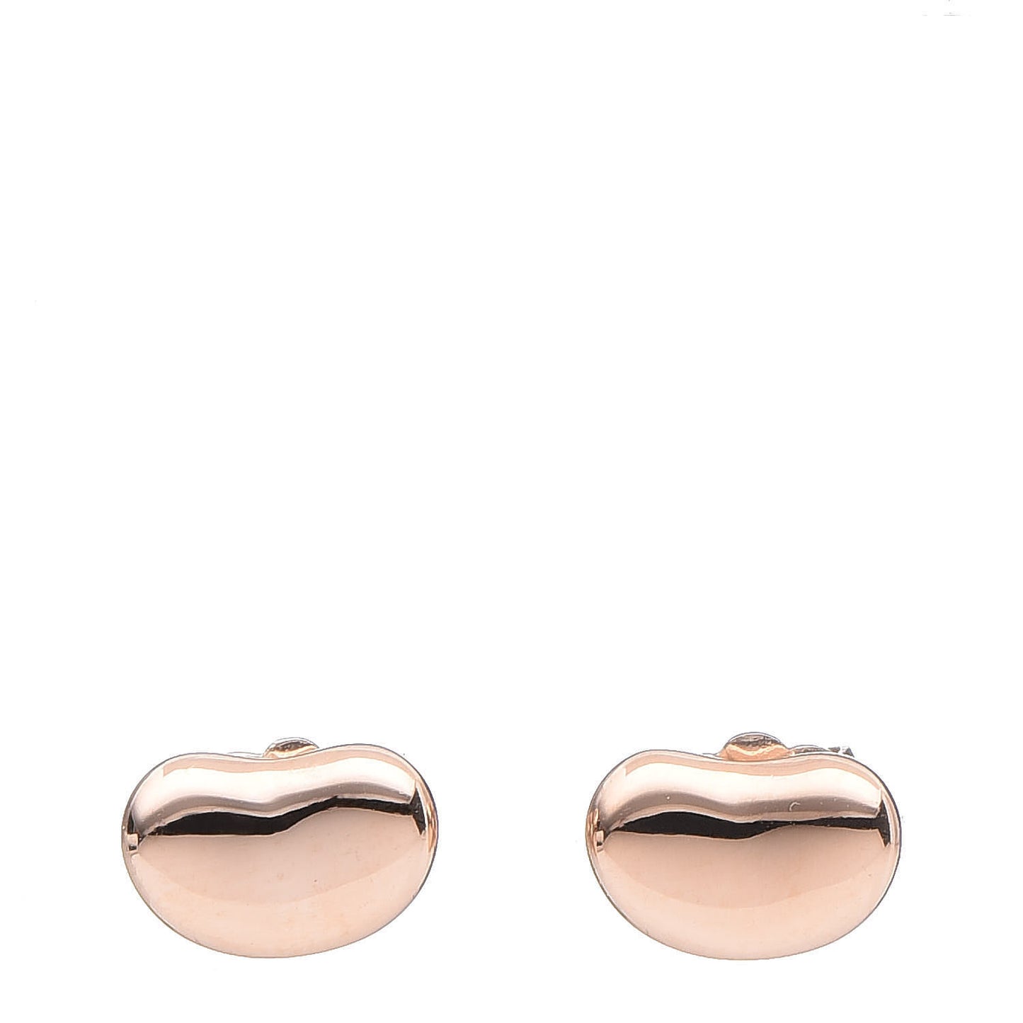 18K Rose Gold 5mm Elsa Peretti Bean Earrings