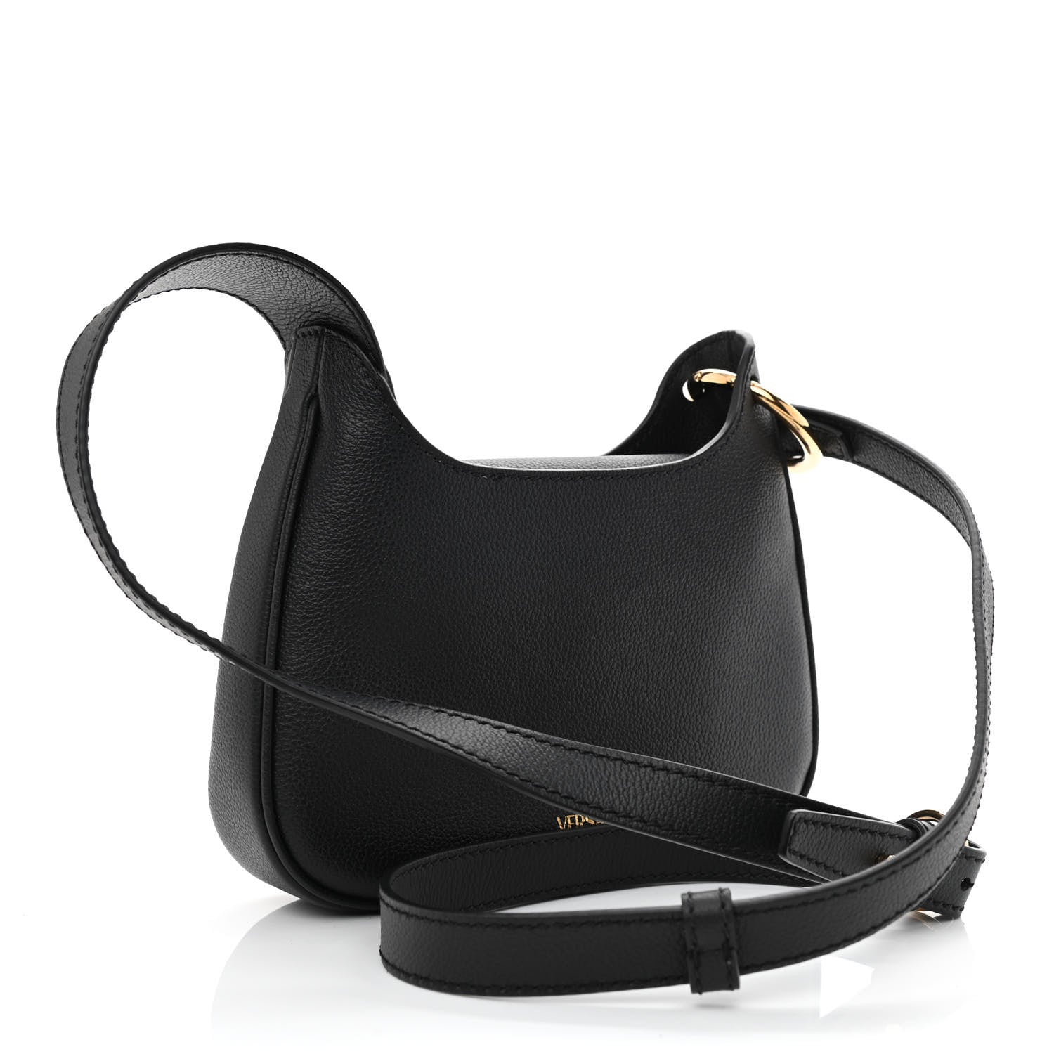 Versace Calfskin La Medusa Small Hobo Crossbody Black 2 of 8
