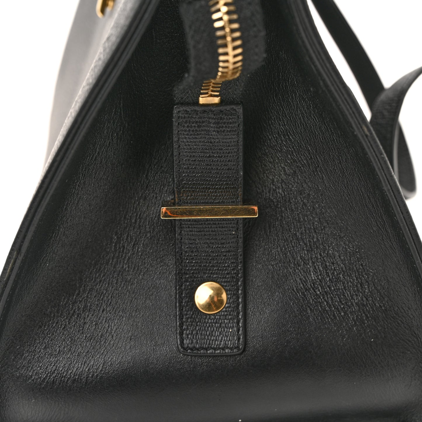 Textured Calfskin Small Classic Y Cabas Black