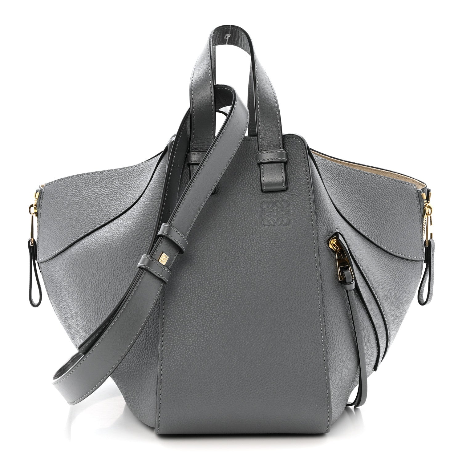 Loewe Grained Calfskin Small Hammock Shoulder Bag Asphalt 1 of 15