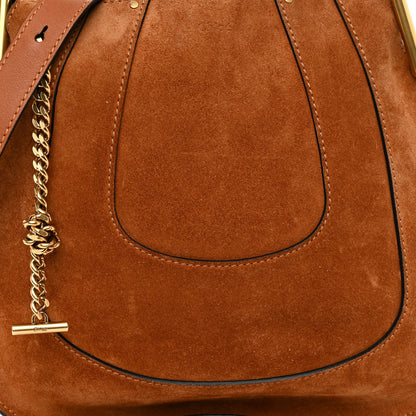 Chloe Suede Small Hayley Hobo Caramel 7 of 12