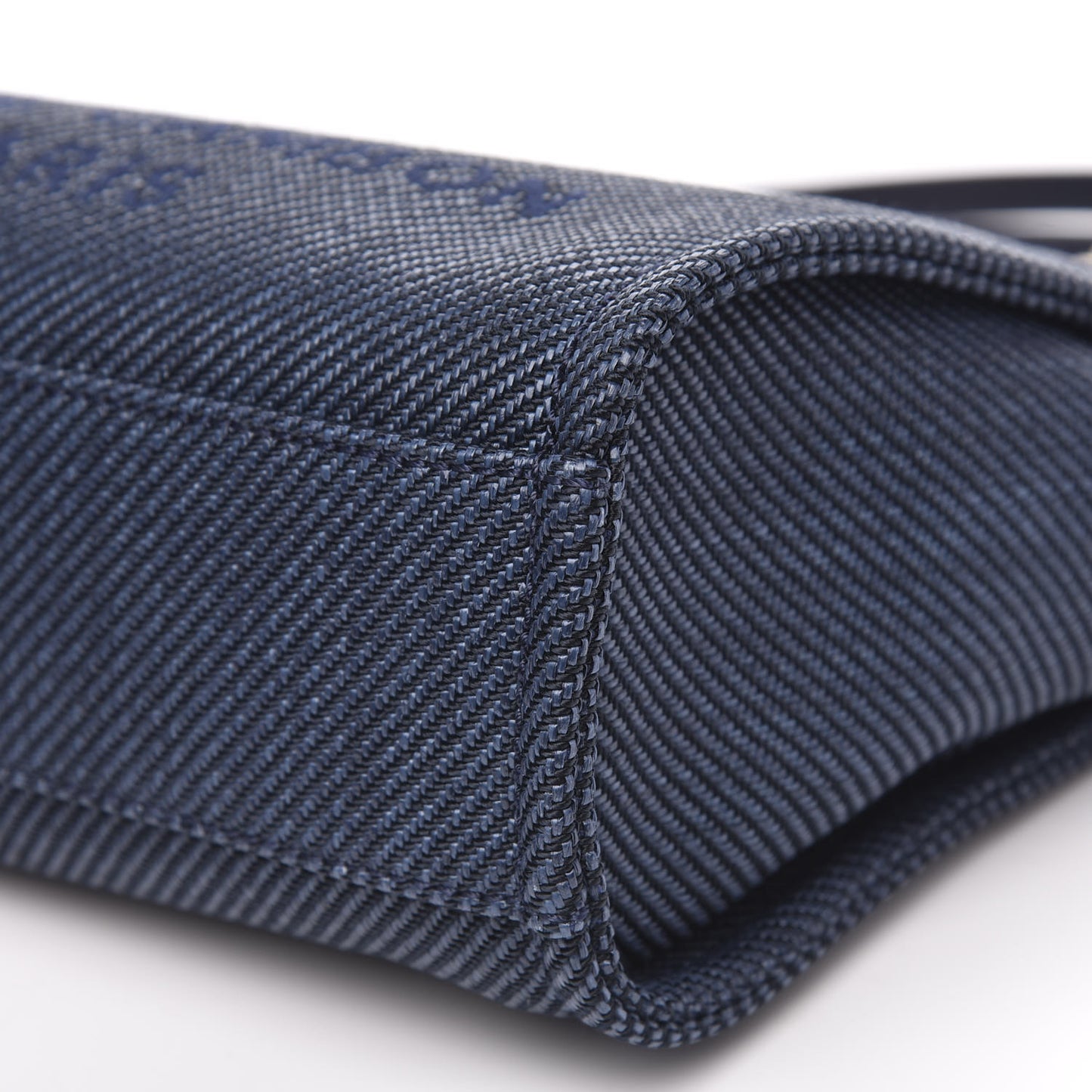 Canvas Mini Deauville Tote Navy Blue