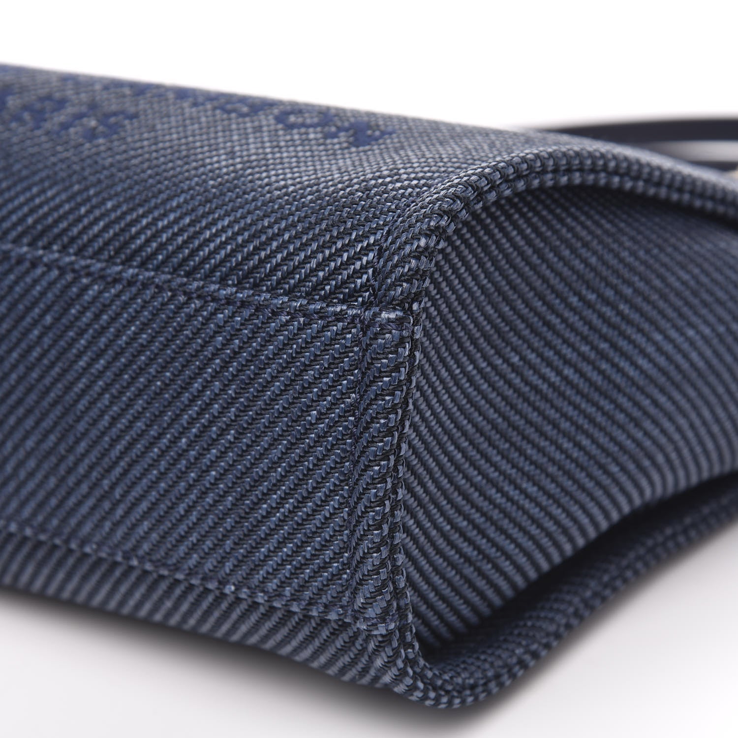 Chanel Canvas Mini Deauville Tote Navy Blue 9 of 11