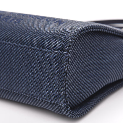 Chanel Canvas Mini Deauville Tote Navy Blue 9 of 11