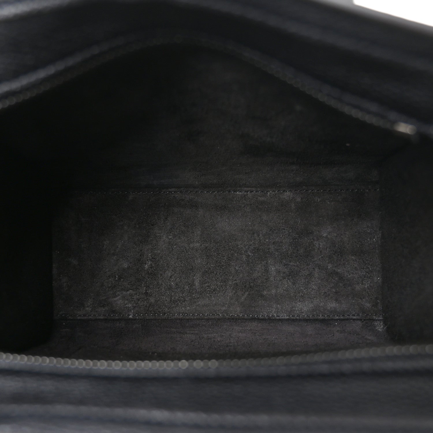 Celine Drummed Calfskin Nano Luggage Black 5 of 10