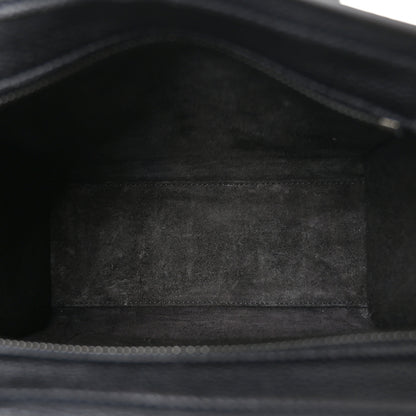 Celine Drummed Calfskin Nano Luggage Black 5 of 10