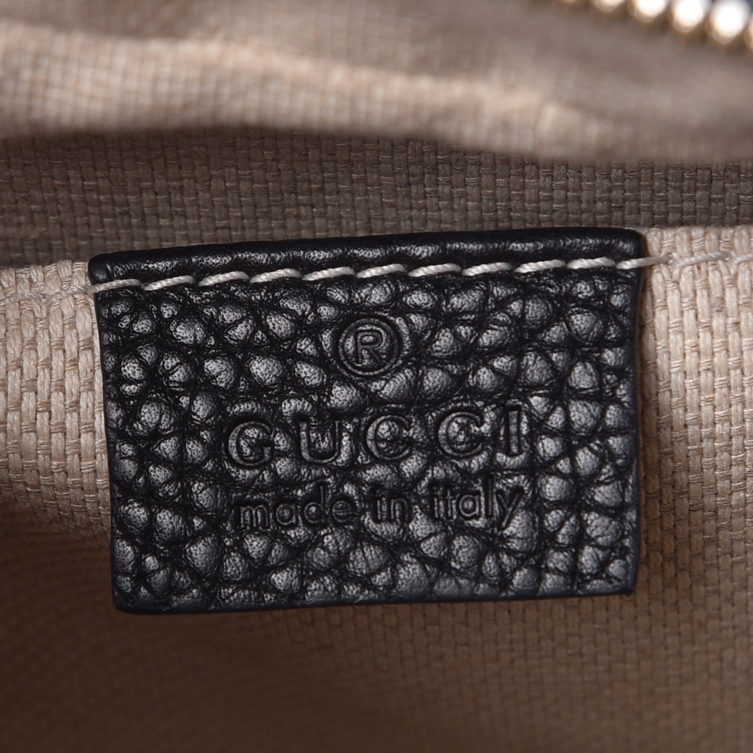 Gucci Pebbled Calfskin Small Soho Disco Bag Black 6 of 7