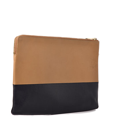 Celine Lambskin Bi-Color Solo Clutch Pouch Nude 3 of 17