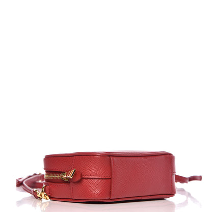 Prada Saffiano Mini Camera Crossbody Bag Fuoco 4 of 10