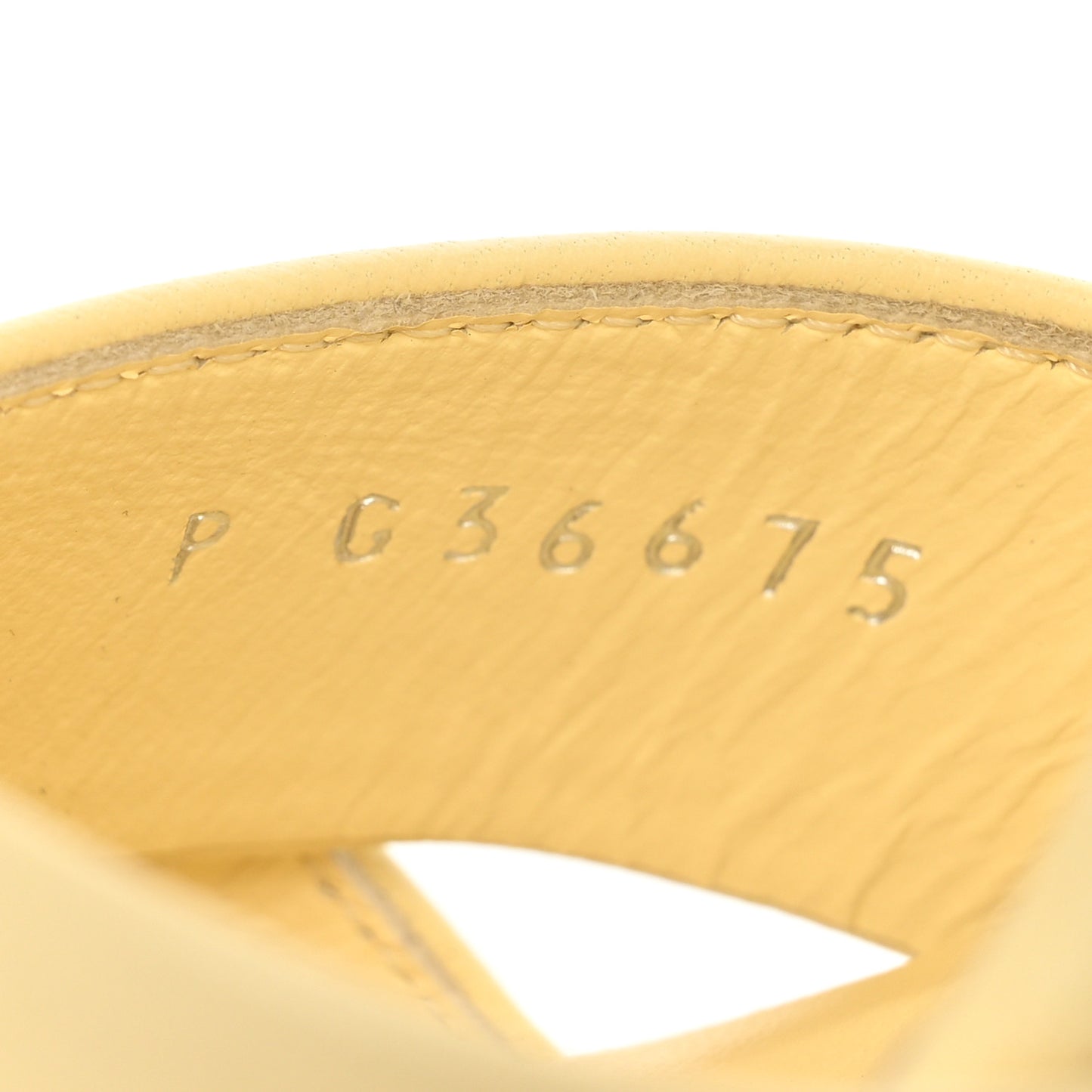 Lambskin Pearl Sandals 36 Yellow