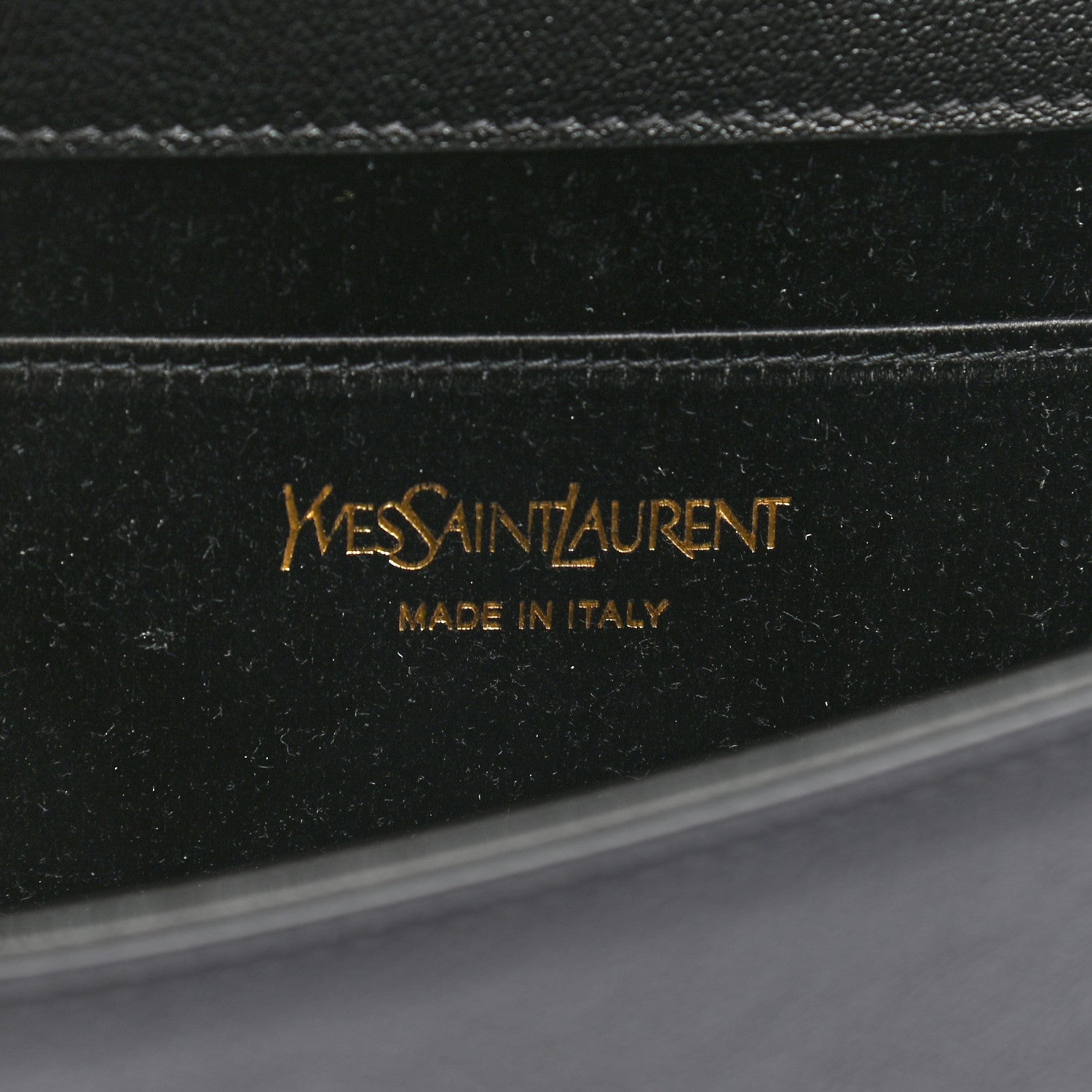 Saint Laurent Calfskin Monogram Large Belle De Jour Clutch Black 6 of 6