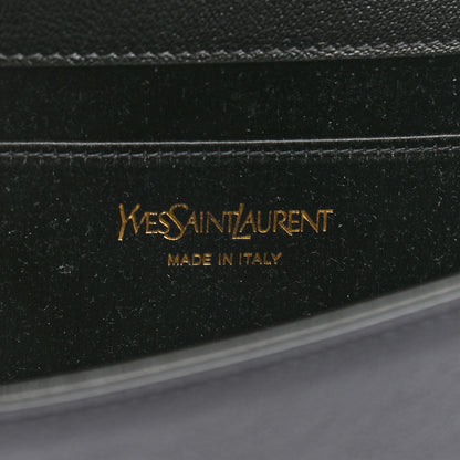 Saint Laurent Calfskin Monogram Large Belle De Jour Clutch Black 6 of 6