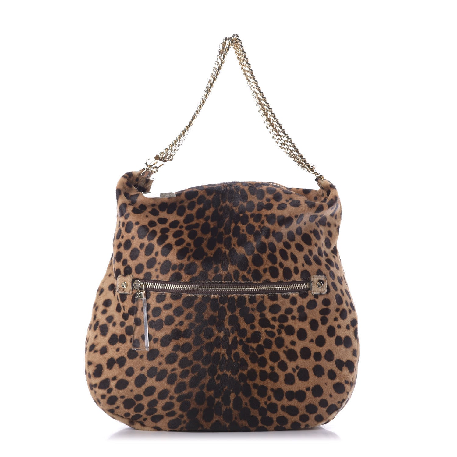 Christian Louboutin Pony Hair Leopard Print Medium Marianna Hobo 1 of 8