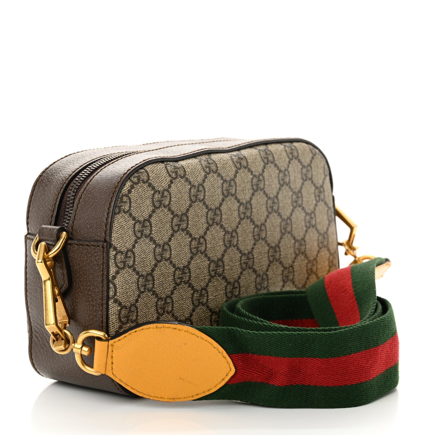 GG Supreme Monogram Web Neo Vintage Shoulder Bag Beige New Acero Crop