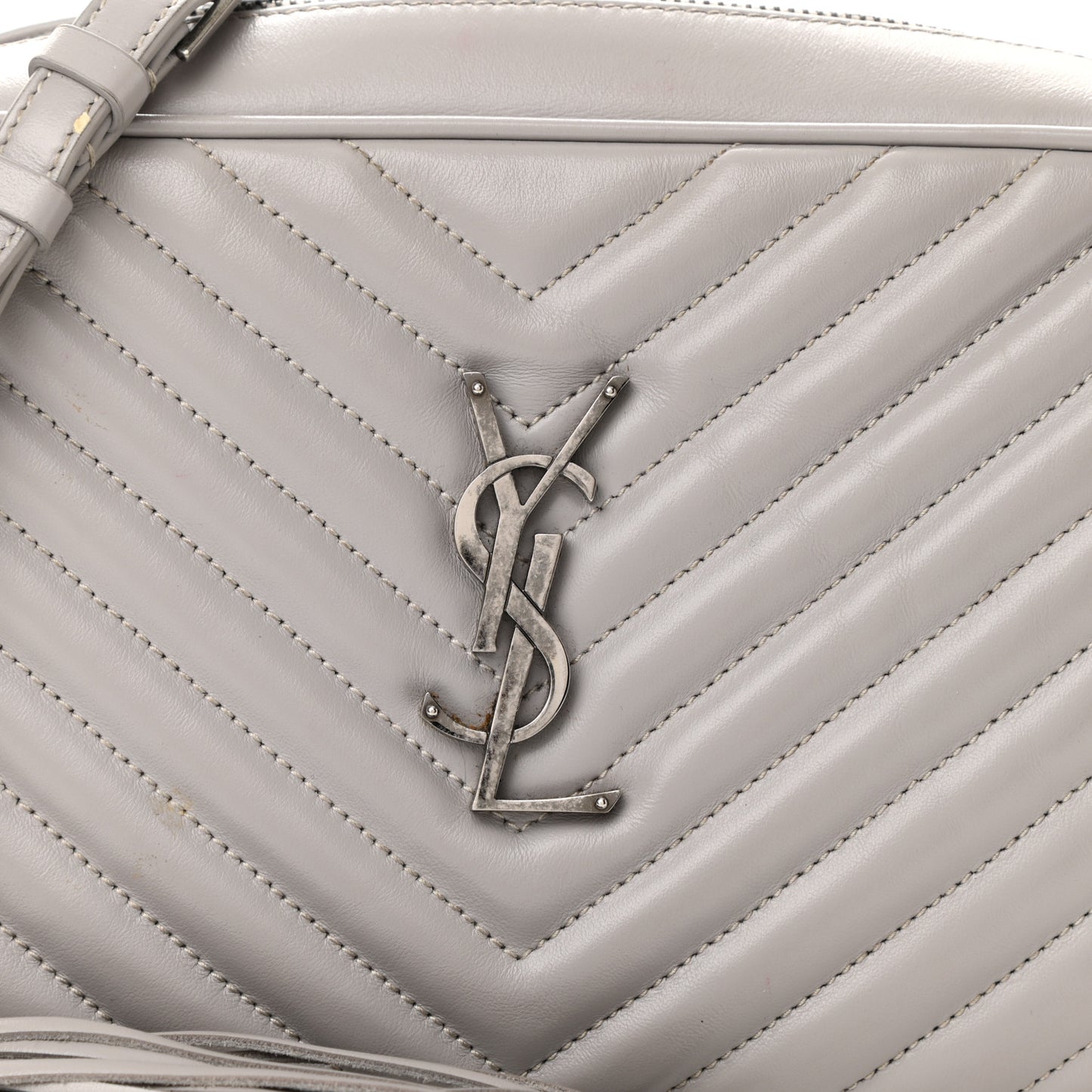 Calfskin Matelasse Monogram Lou Camera Bag Granite