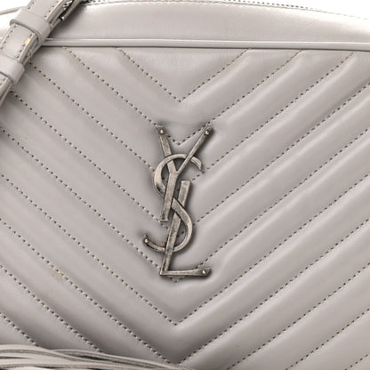 Saint Laurent Calfskin Matelasse Monogram Lou Camera Bag Granite 7 of 9
