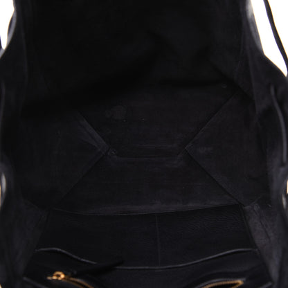 Celine Soft Grained Calfskin Small Belt Cabas Phantom Black 5 of 20