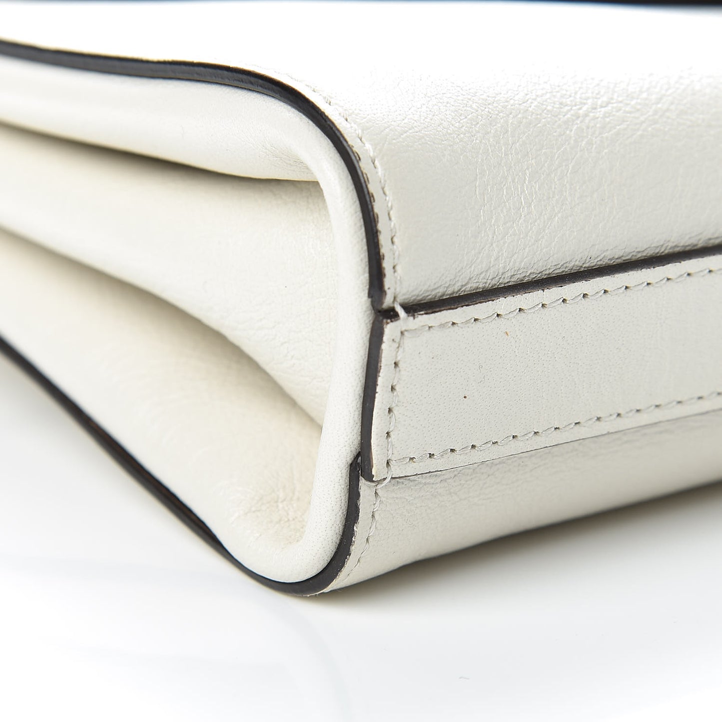 Calfskin Animalier Medium Shoulder Bag White