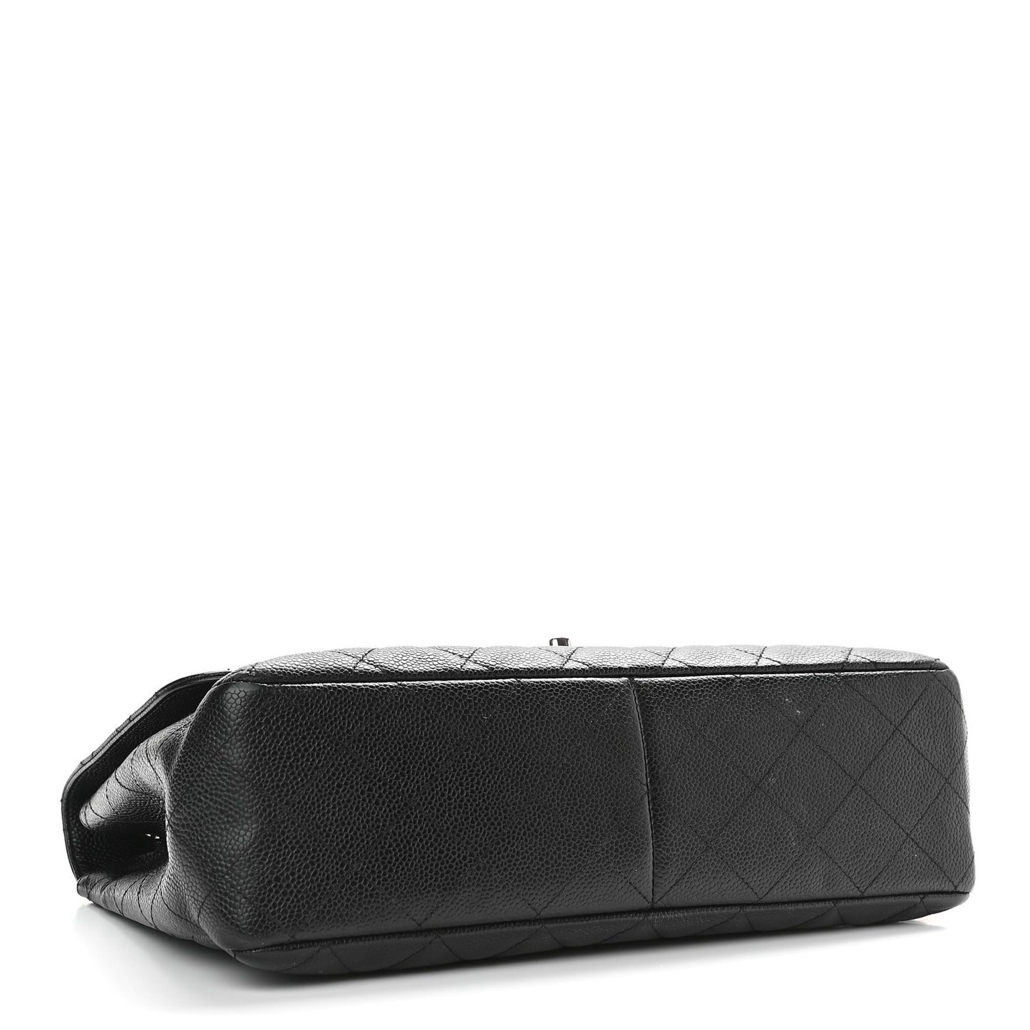 Caviar Quilted Jumbo Single Flap Black