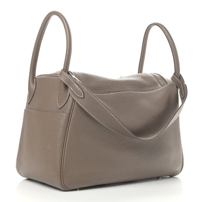 Hermes Taurillon Clemence Lindy 30 Etoupe 2 of 11