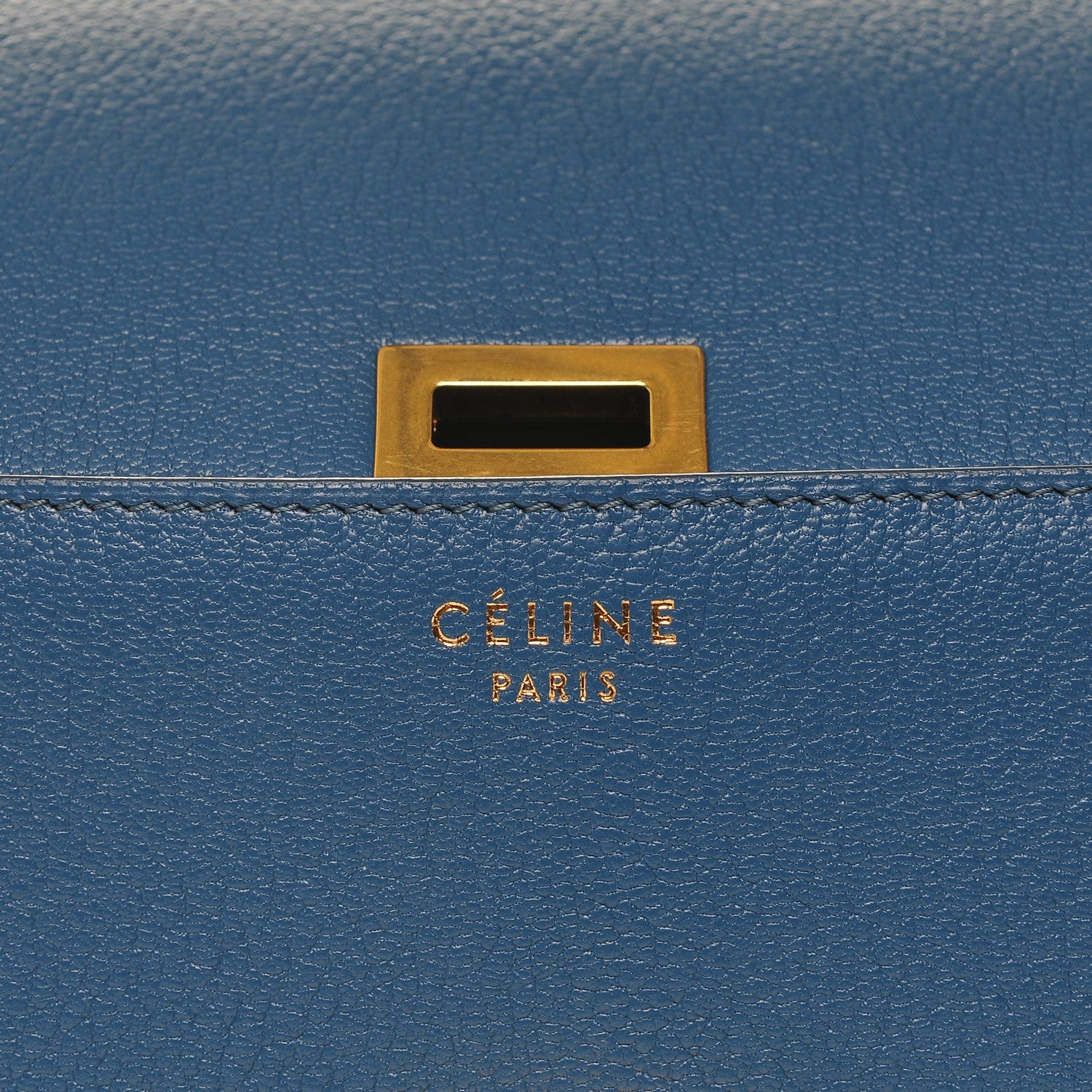 Celine Goatskin Medium Classic Box Flap Bag Deepsea 5 of 7