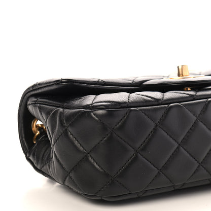 Chanel Lambskin Quilted Mini Rectangular Pearl Crush Flap Black 8 of 9