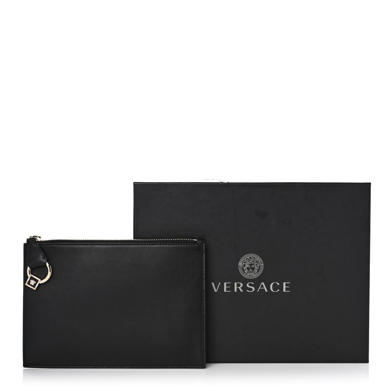 Versace Calfskin Pouch Black 12 of 12