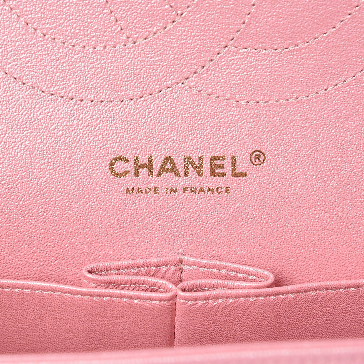 Iridescent Caviar Quilted Jumbo Double Flap Rose Pink