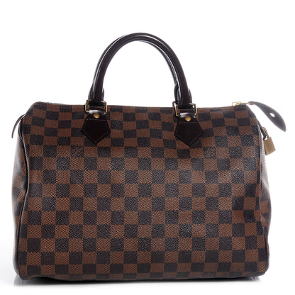 Louis Vuitton Damier Ebene Speedy 30 1 of 9