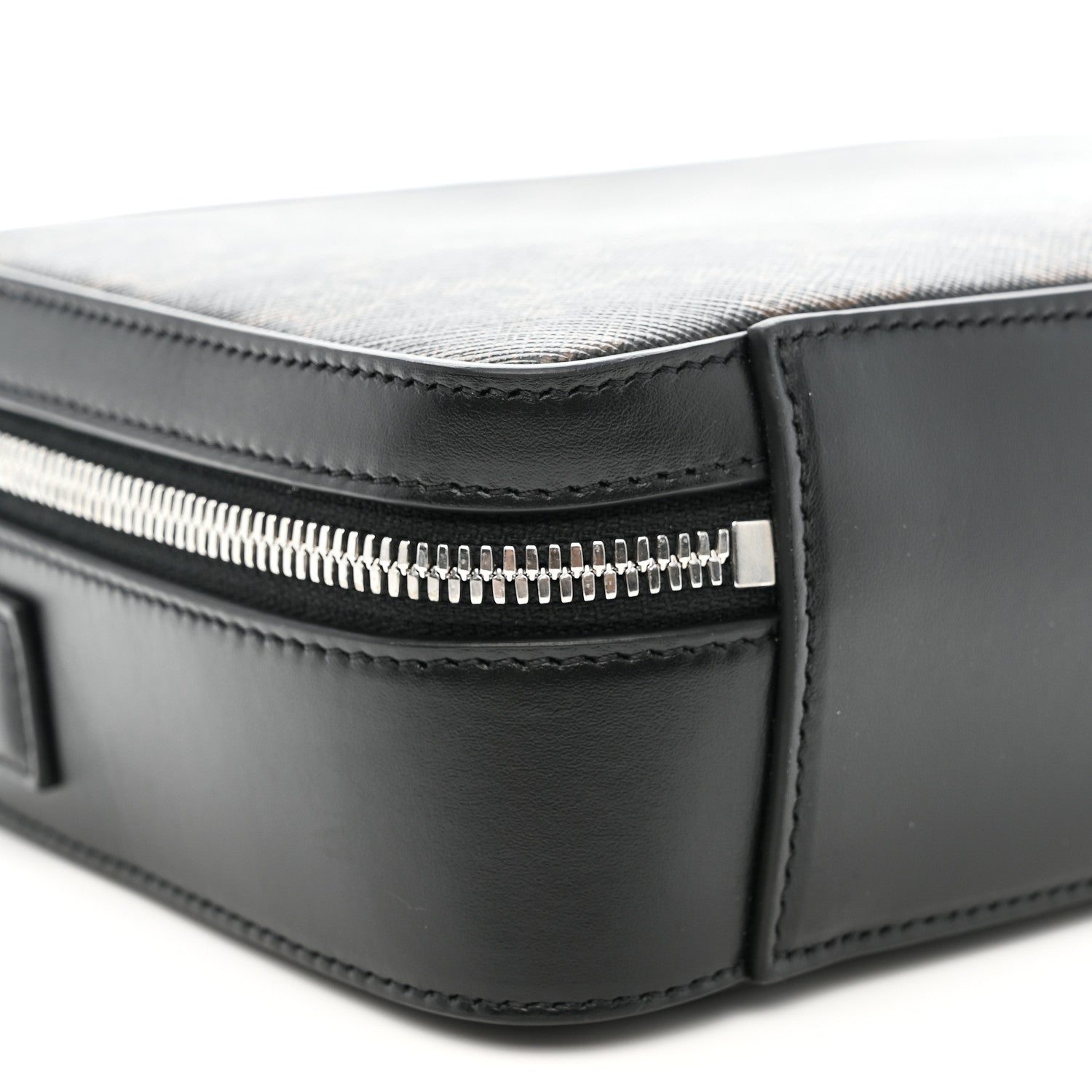 Celine Triomphe Canvas Top Handle Messenger Box Black 1852512